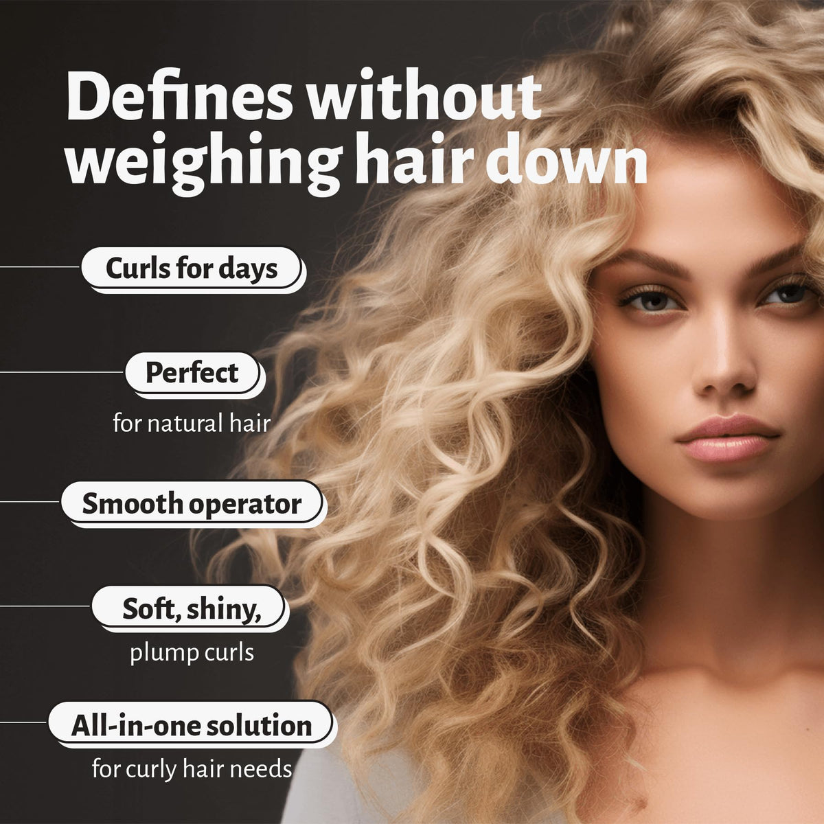Miss Jessie's label detail highlighting ingredients and firm-hold benefits on packaging