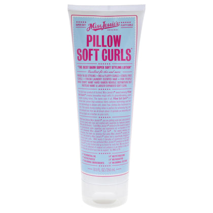 Miss Jessie's front packaging showing product and soft curl promise, highlights lightweight finish