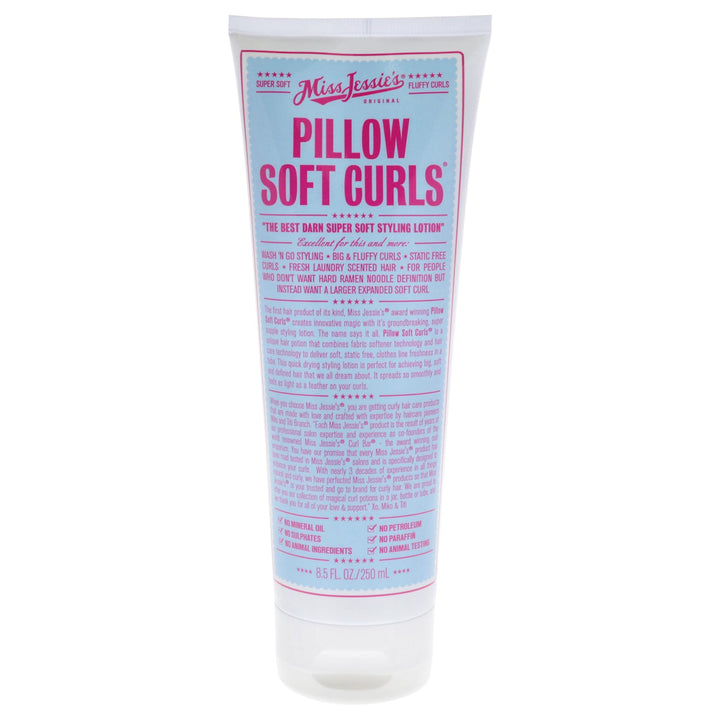 Miss Jessie's front packaging showing product and soft curl promise, highlights lightweight finish