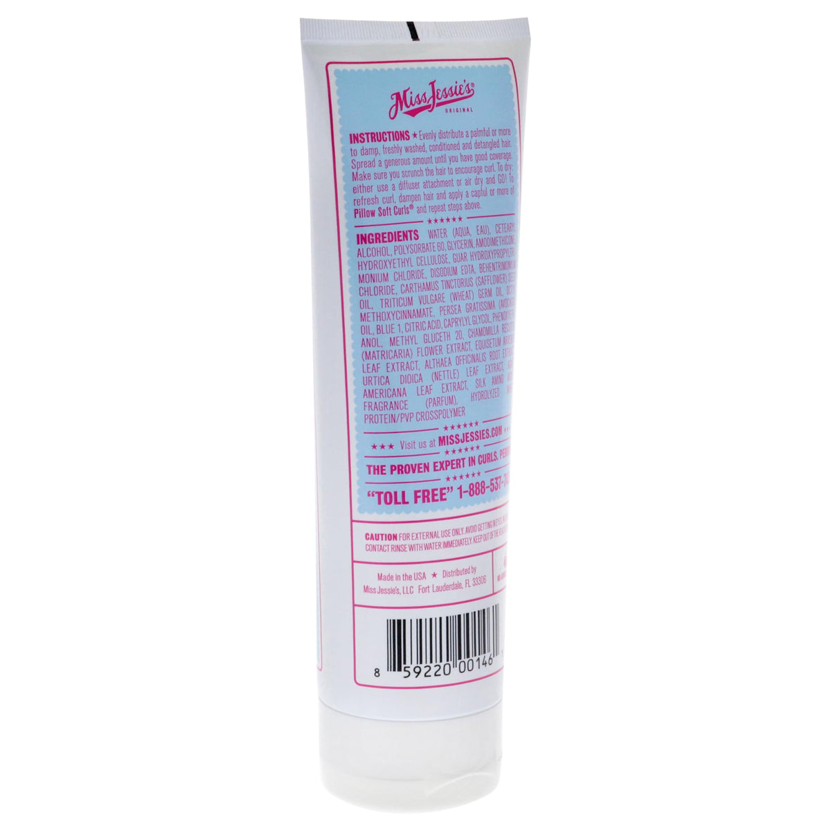 Miss Jessie's applying lotion to damp hair in hand, showing easy distribution and definition