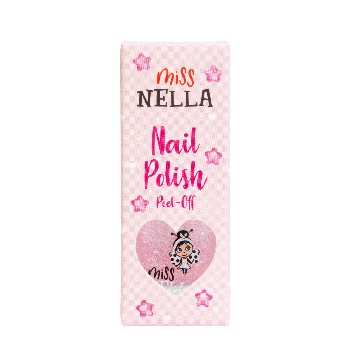 MISS NELLA peeling polish off easily to show gentle removal benefit