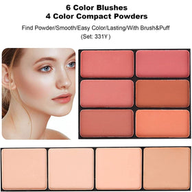 MISS ROSE M brushes and mirror included display demonstrating professional tools for on-the-go touch ups