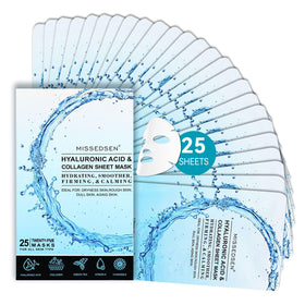 MISSEDSEN front packaging showing 25 masks and brand benefit