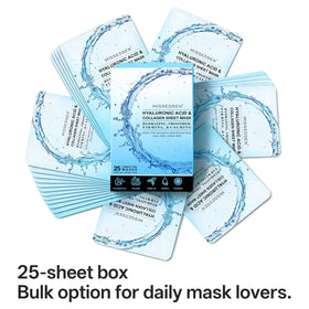 MISSEDSEN closeup of mask soaked in serum highlighting hydration