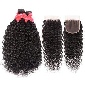 Miss GAGA 4x4 lace closure front view, natural hairline and free part