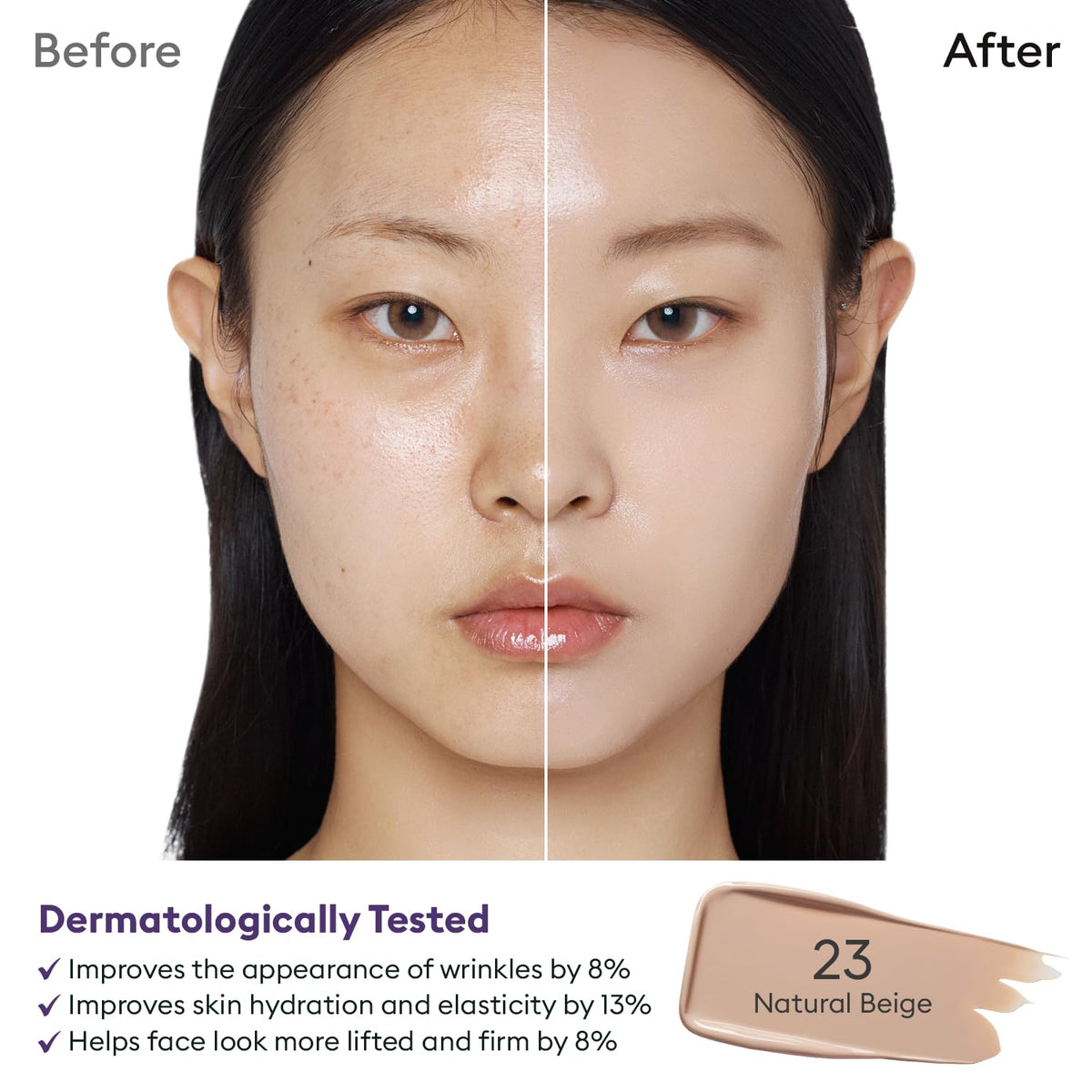 MISSHA applied with fingers blending for natural seamless coverage