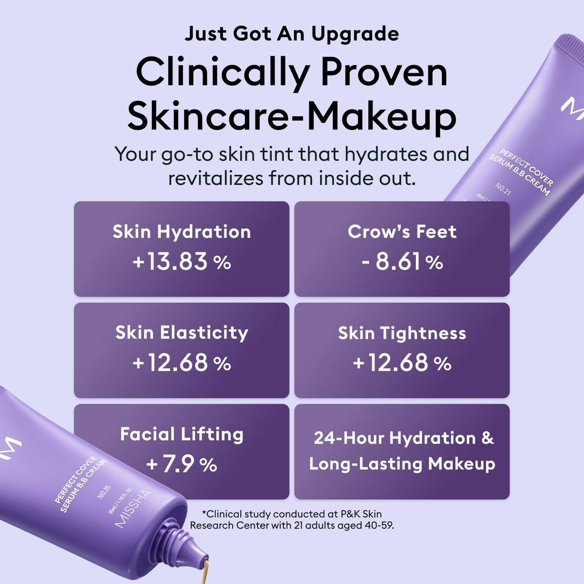 MISSHA blending with fingertips illustrating seamless application benefit