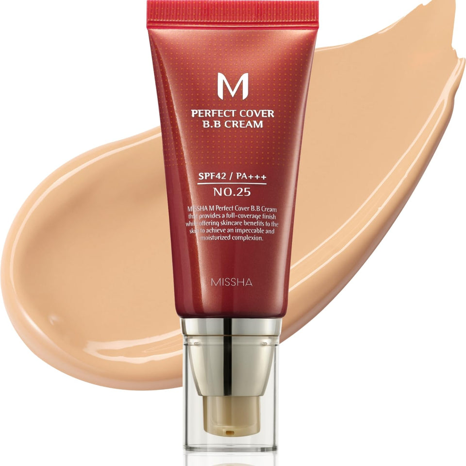 MISSHA front packaging of M Perfect Cover No.25 showing shade and benefits