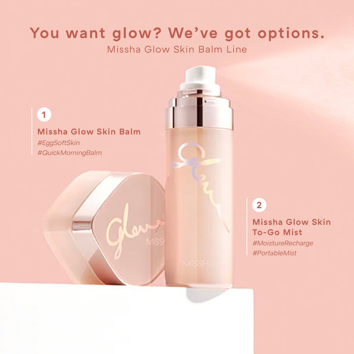 MISSHA jar beside coins to show 50ml size and travel-friendly portability