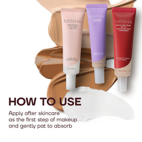 MISSHA label detail highlighting ingredients and nourishing formula transparency