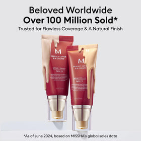 MISSHA application on hand demonstrating blendability and natural finish