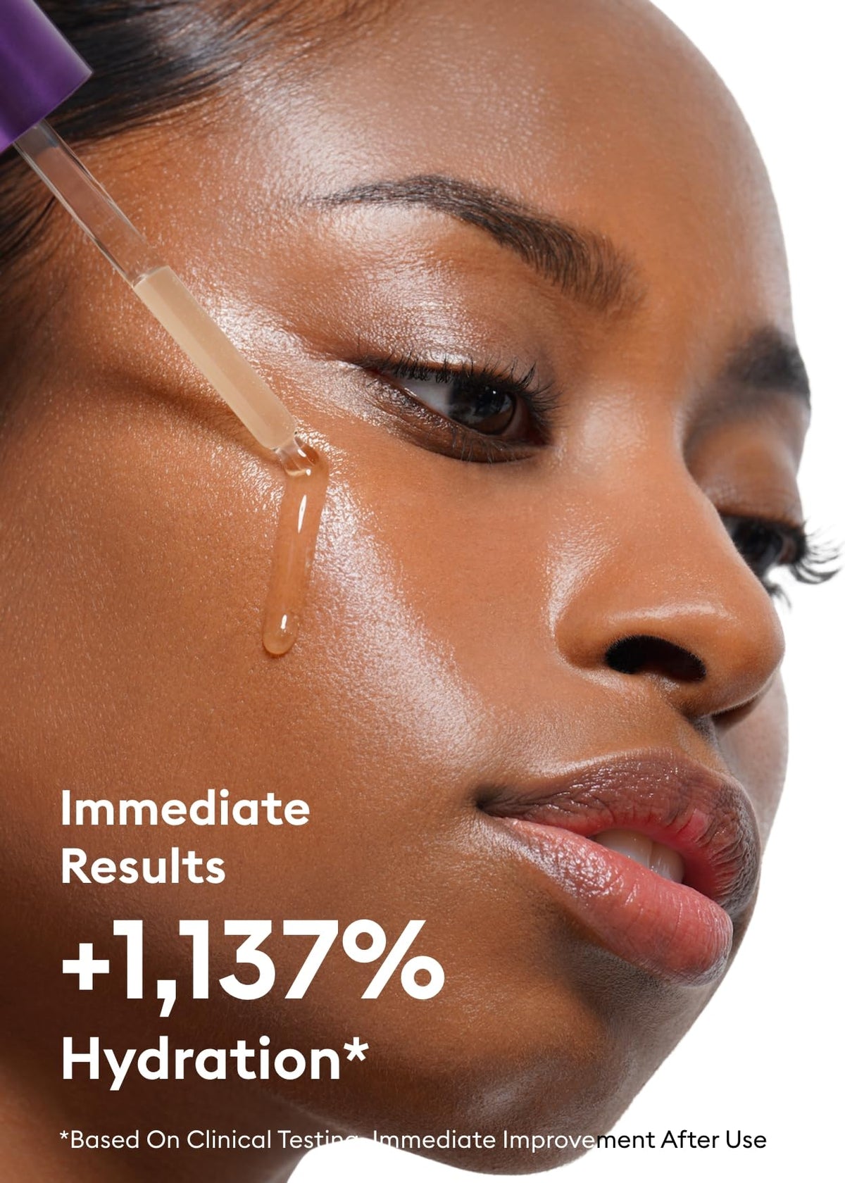 MISSHA ampoule poured onto fingertip to show small-drop concentration and control