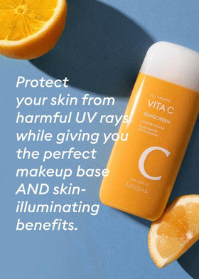 MISSHA used outdoors demonstrating sun protection and radiance