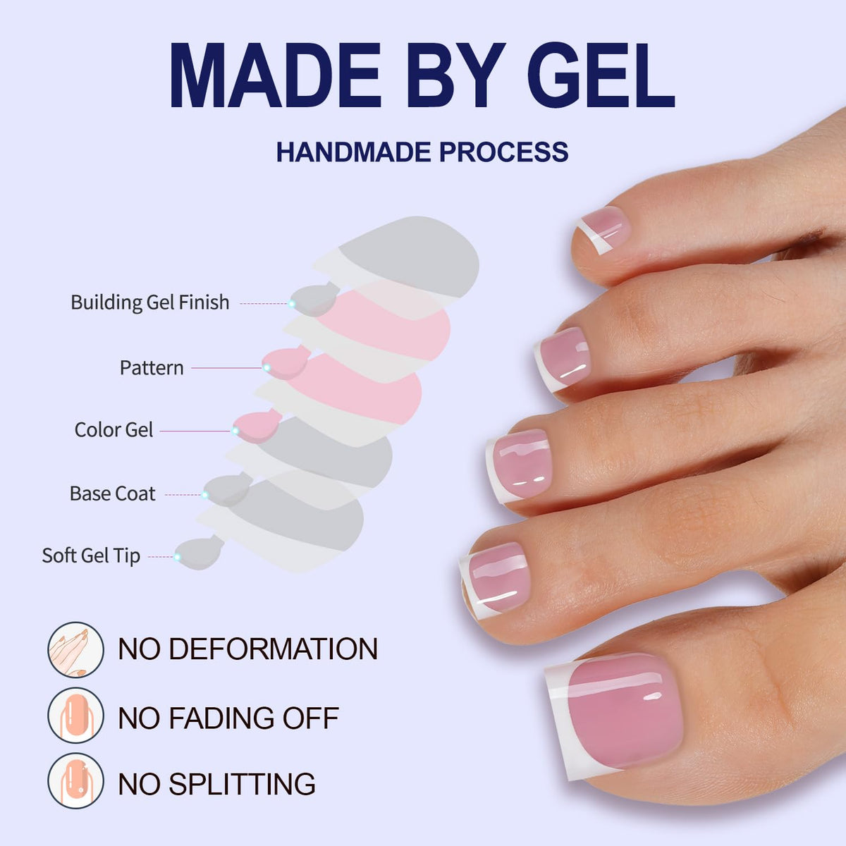 Misssix application on toes in sandals showing quick event-ready result