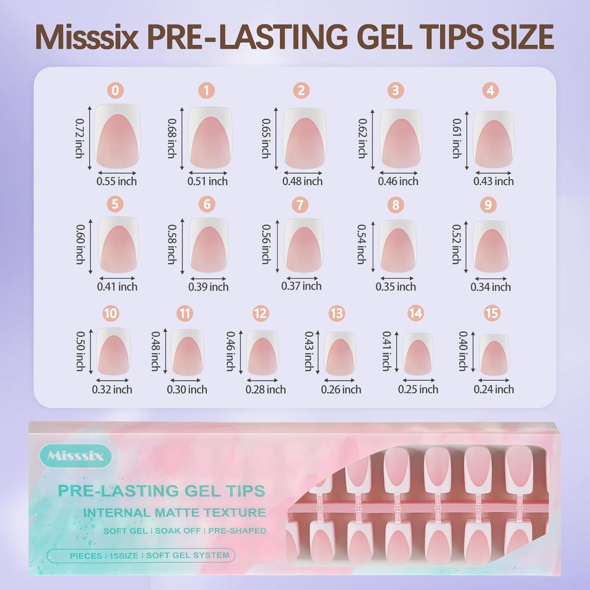 Misssix nail file and glue during application helping secure better fit and longer wear