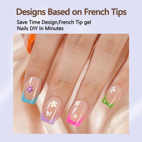 Misssix finished French manicure lifestyle shot showcasing polished natural look