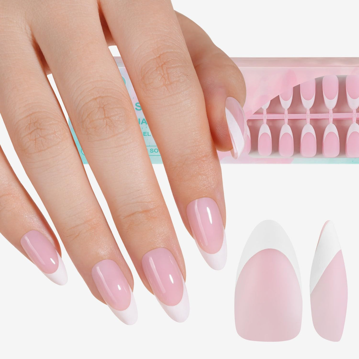 Misssix front packaging showing 150-piece French gel tip set for fast application