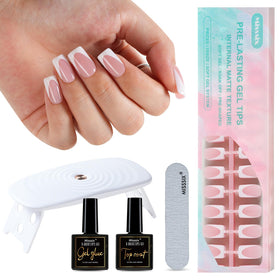 Misssix front packaging showing full 160-piece French tips kit and tools for at-home use
