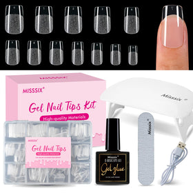 Misssix front packaging showing complete gel nail kit and contents benefit convenience