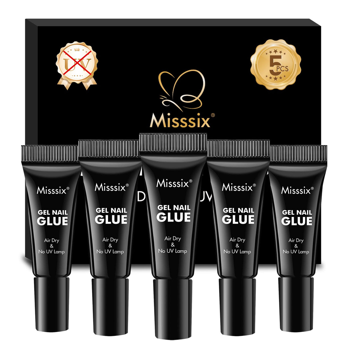 Misssix front packaging showing five mini tubes and clear product info for convenience