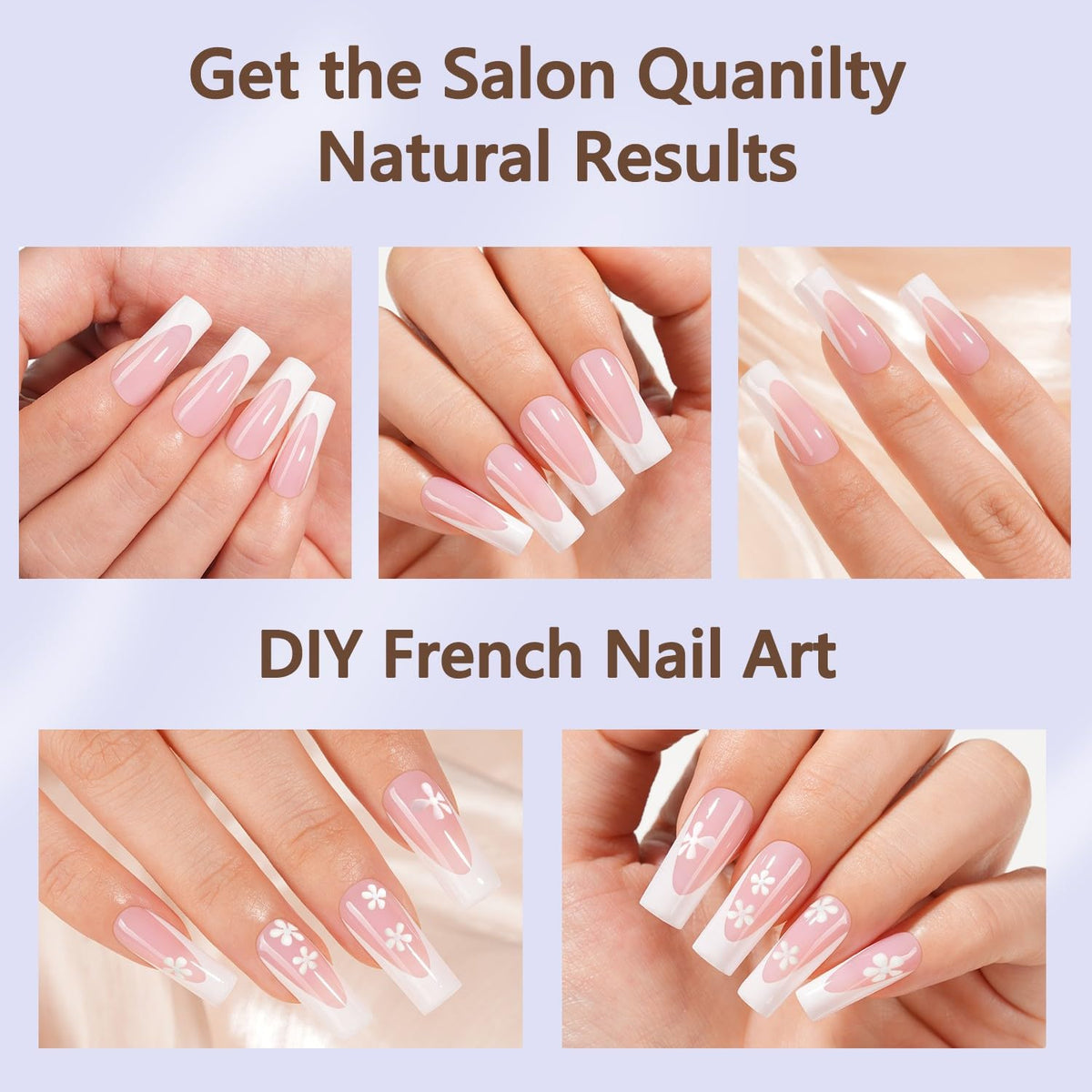Misssix hand applying press-on tips fast at-home salon result