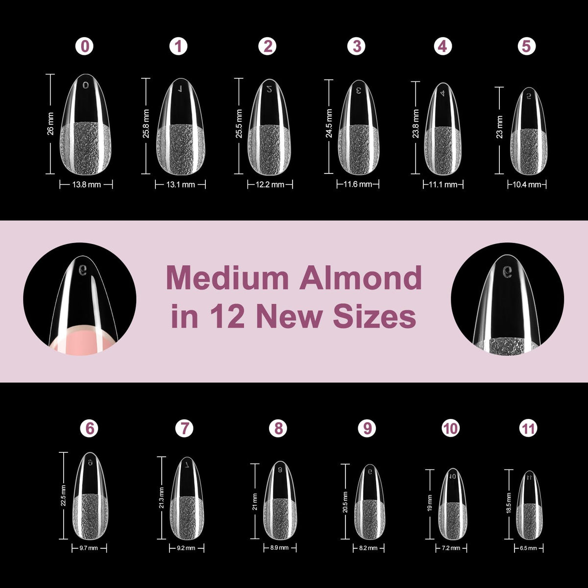 Misssix lifestyle image of woman wearing almond tips for polished look