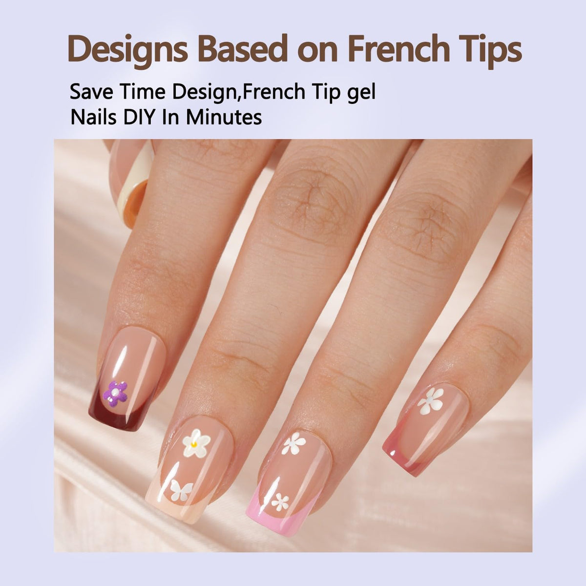 Misssix lifestyle woman wearing French tips showcasing natural polished finish