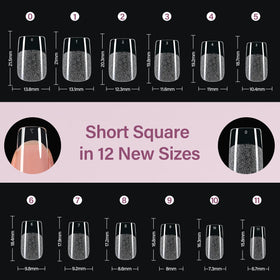 Misssix lifestyle image of woman wearing short square nails showcasing natural look