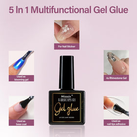 Misssix nail tips being applied demonstrating easy at-home application benefit