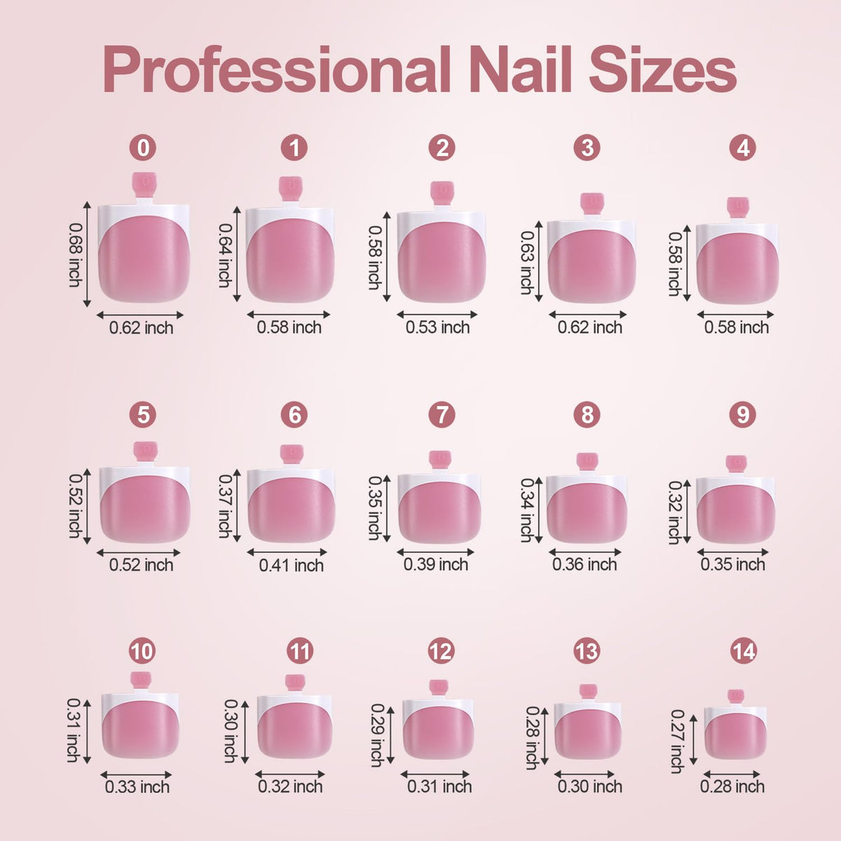Misssix toenails next to ruler for scale and easy size selection