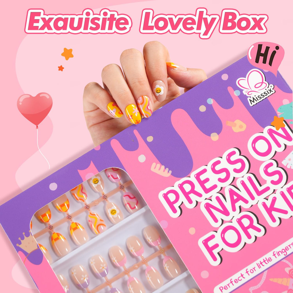 Misssix layout displaying multiple nail sizes, helping find the right fit easily
