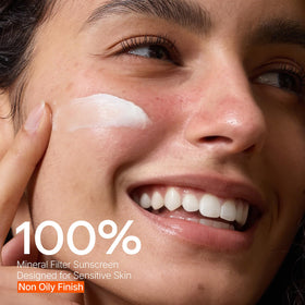 MISTINE sunscreen applied on hand showing quick absorption benefit
