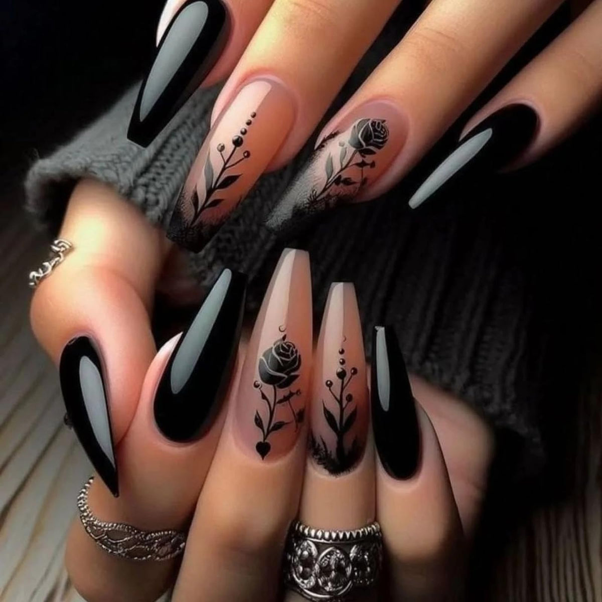 MISUD front packaging showing 24-piece coffin nails and glue, instant glam