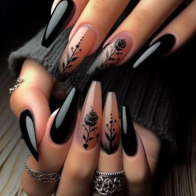 MISUD front packaging showing 24-piece coffin nails and glue, instant glam