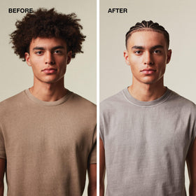 MITCH pomade defining curly hair close detail showing frizz control and definition benefit