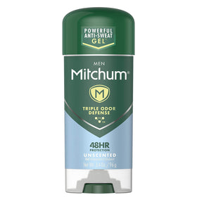 Mitchum in gym bag lifestyle shot showing dependable sweat protection