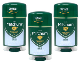 Mitchum clear gel front packaging showing unscented benefit and protection