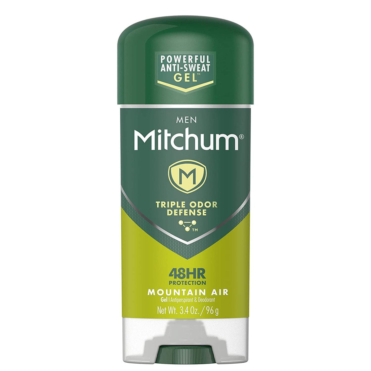 Mitchum front packaging showing two 3.4 oz bottles and clear labeling for easy selection
