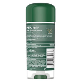 Mitchum bottles on a bathroom shelf in a tidy setting conveying daily convenience