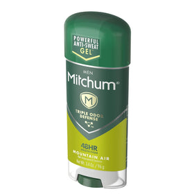 Mitchum three-pack stacked highlighting value and convenience
