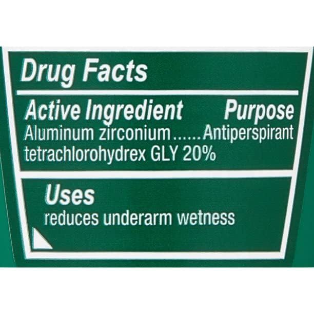 Mitchum label closeup showing triple odor defense feature benefit