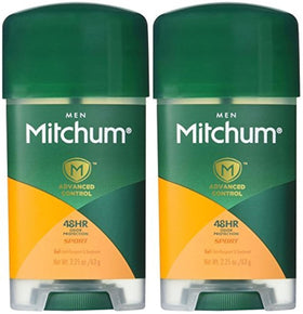 Mitchum Super Sport front packaging showing twin 2.25 oz clear gel sticks for dependable protection
