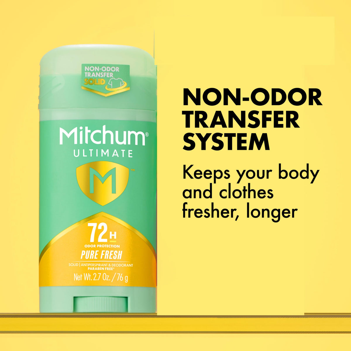 Close-up of Mitchum solid texture demonstrating invisible application