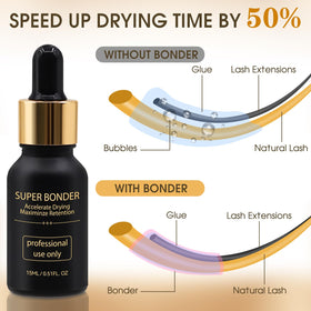 Miuffue bonder texture close-up showing clear sealing formula benefit