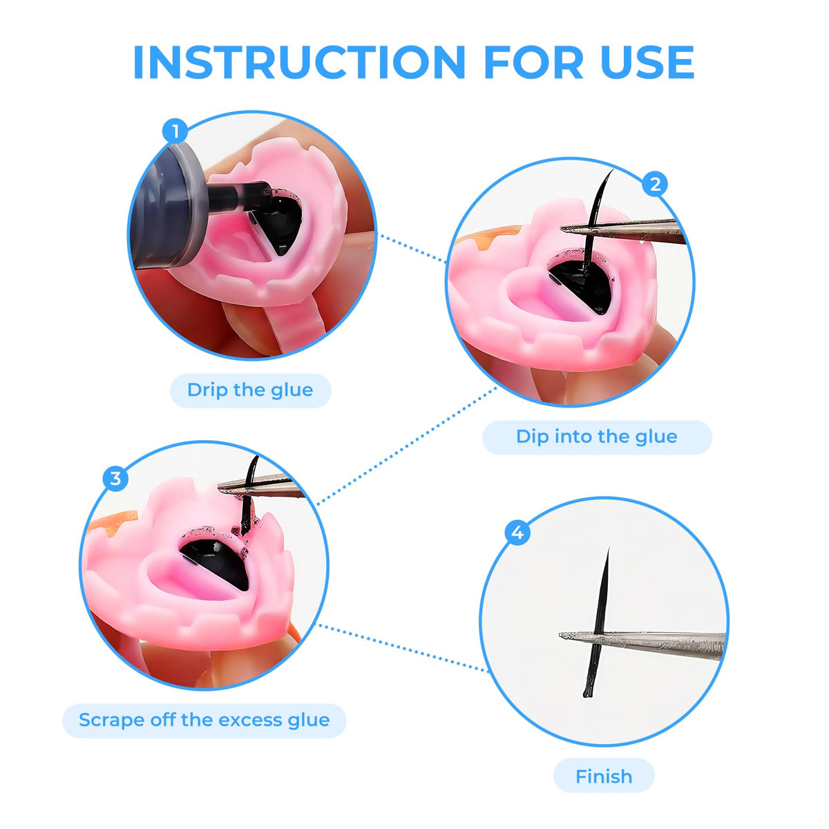 Miuxia ring in use at a lash station speeding up adhesive access and workflow