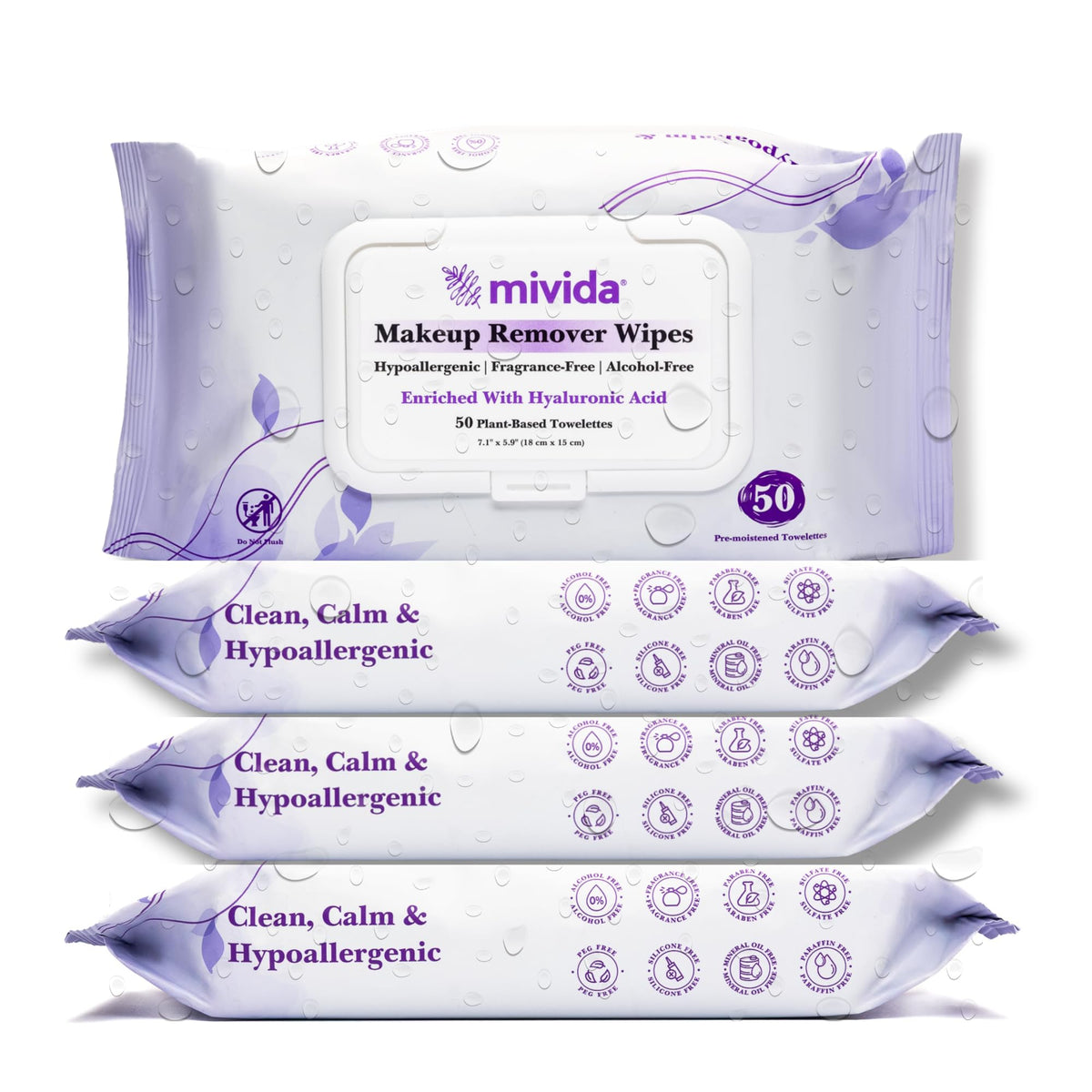 mivida front packaging showing 200 count bulk and convenience
