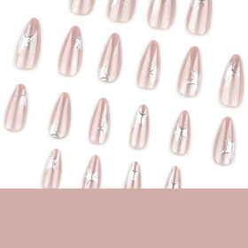 Mivota kit tools displayed with glue, files, adhesive tabs for quick salon results