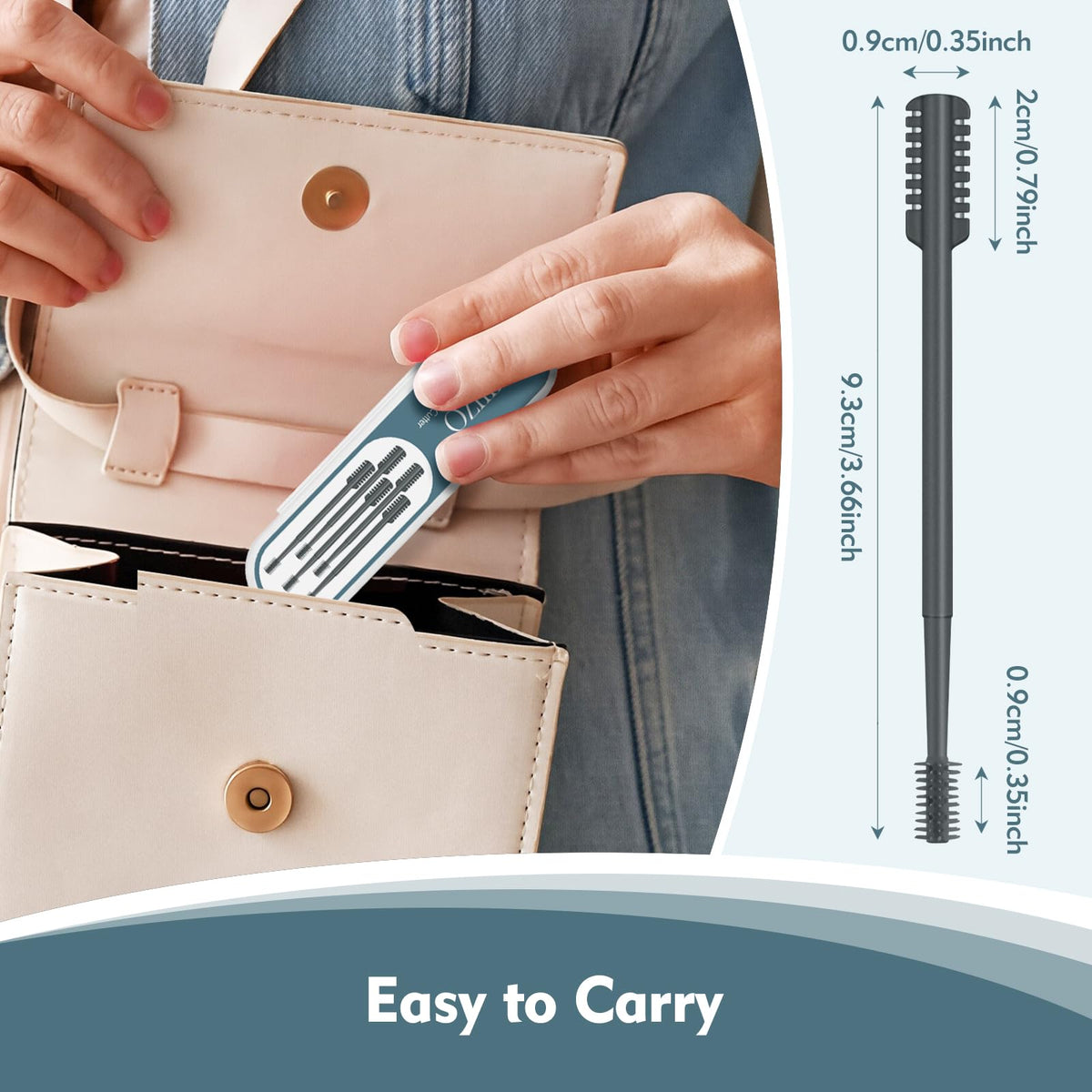 MIVZO trimmer beside toiletry items showing travel-ready size and convenience