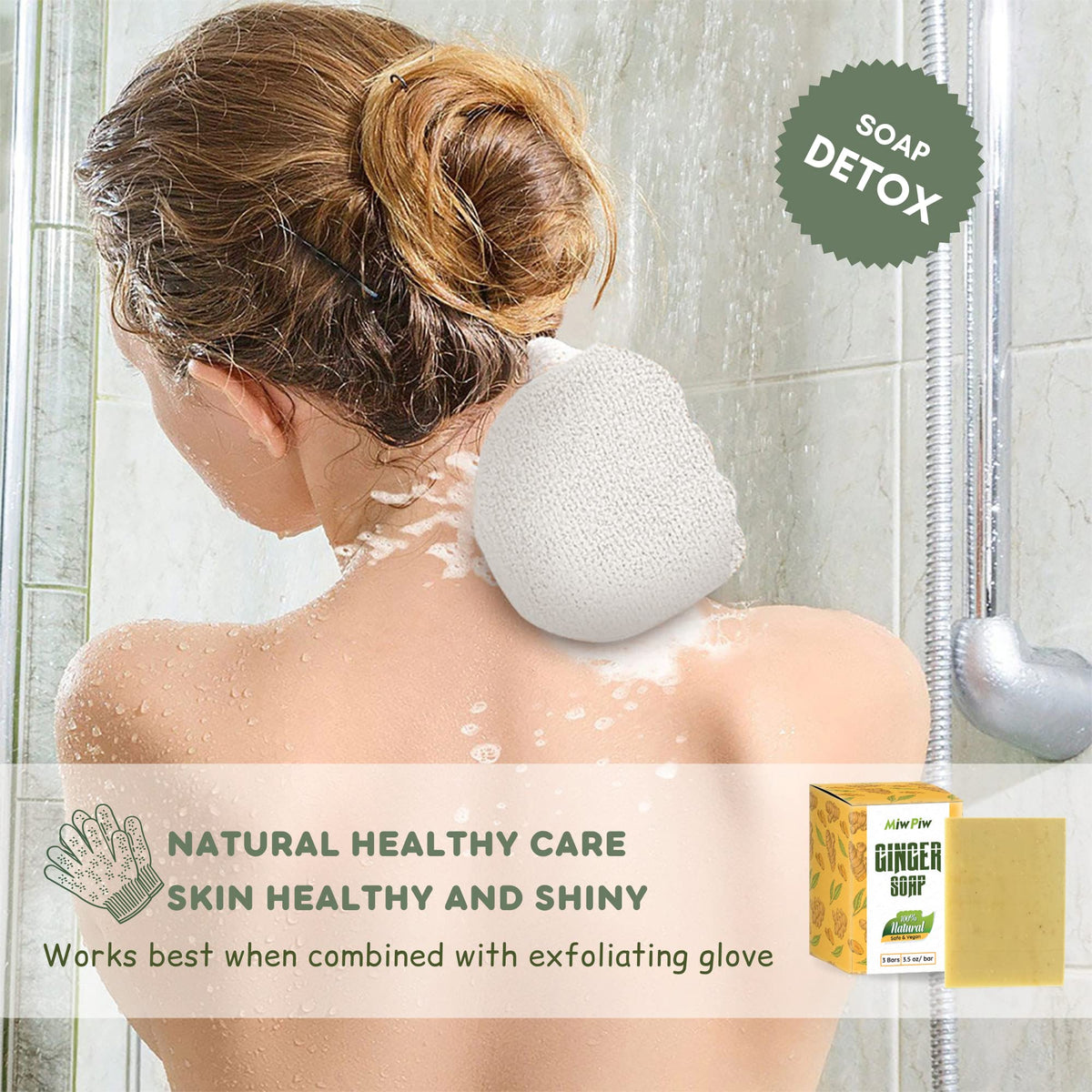 Miw Piw soap lathered into foam demonstrating deep-cleaning benefit
