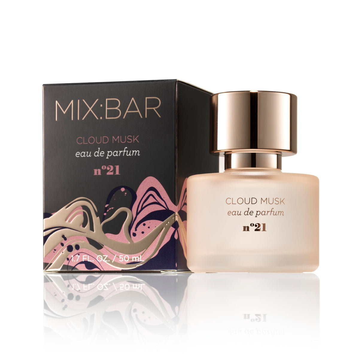 MIX:BAR Cloud Musk front bottle showing label for a luxurious unisex scent